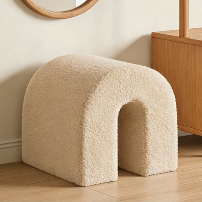 45cm Teddy Fleece Ottoman
