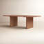 Table rectangulaire 95 "en noyer Salini