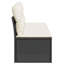 Canapé de jardin d'extérieur noir et blanc crème de style contemporain-1727258867-1727258876