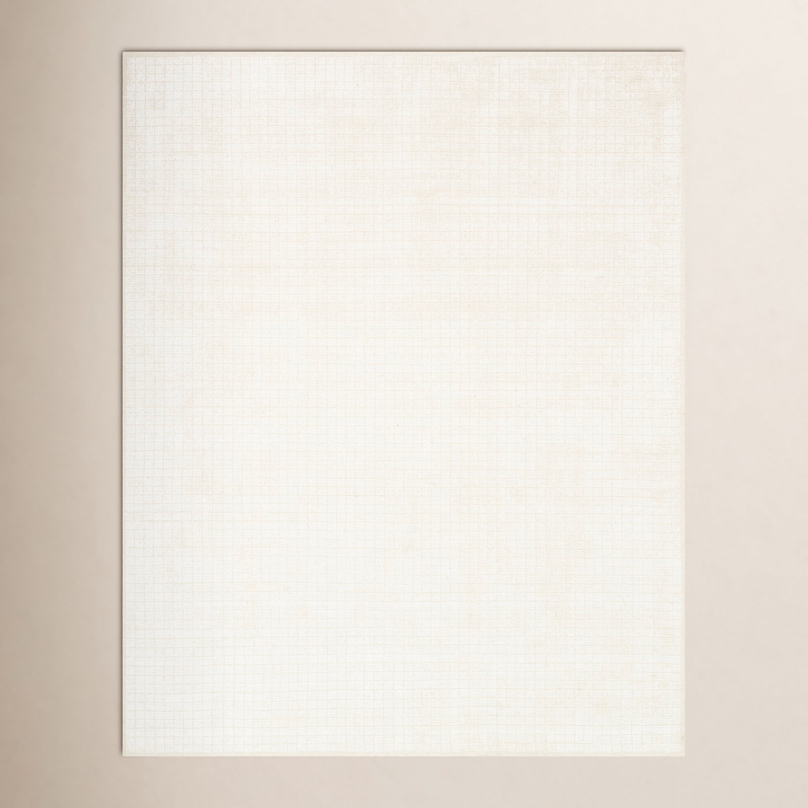 Alcone Ivory Hand-Loomed Geometric Rug, Rectangle 2' x 3'