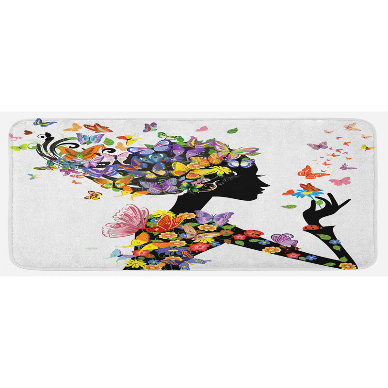 Tapis de cuisine papillons