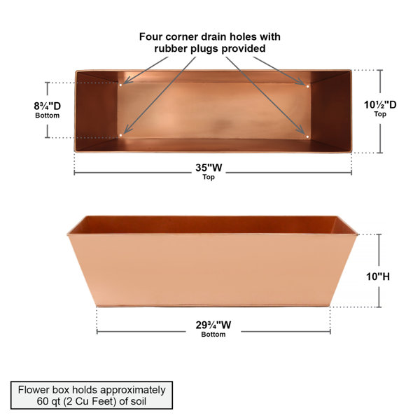 Charlton Home® Mangus Window Box Planter & Reviews | Wayfair