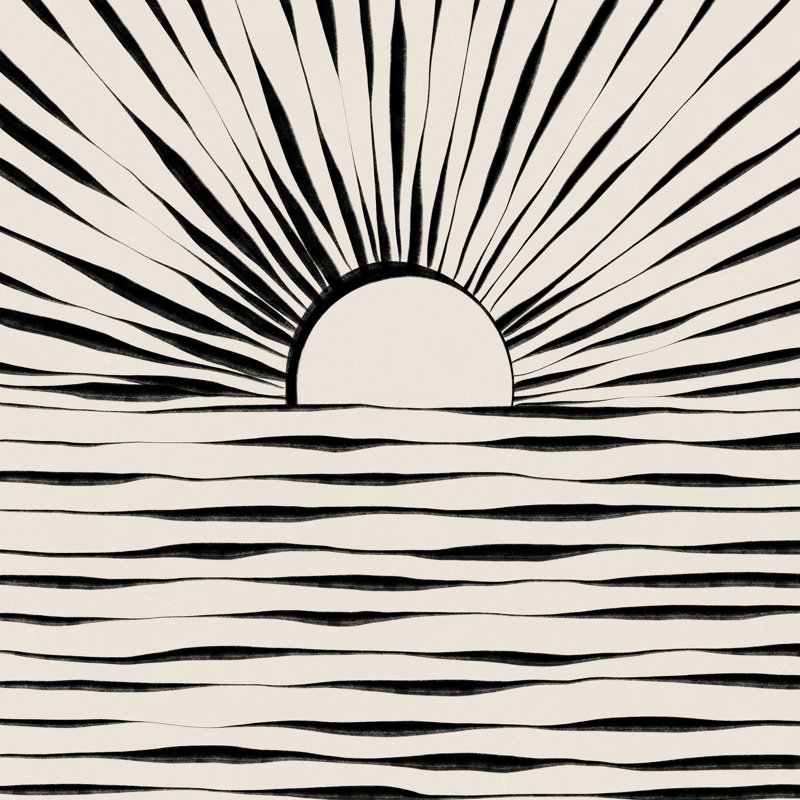 Minimal lever de soleil, H 36 po x l 36 po