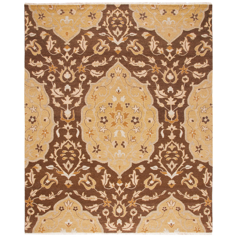 Tapis floral en laine Truett, Rectangle 4 pi x 6 pi