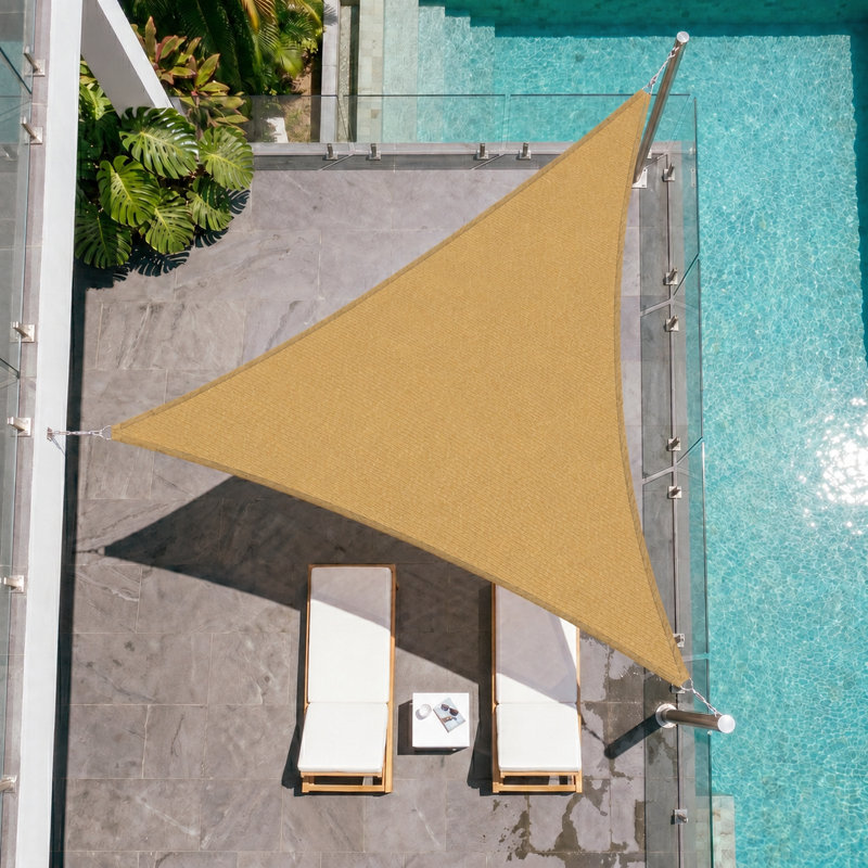 Voile d'ombrage avec corde Royal Shade, Tanné, 10 pi x 10 pi x 10 pi