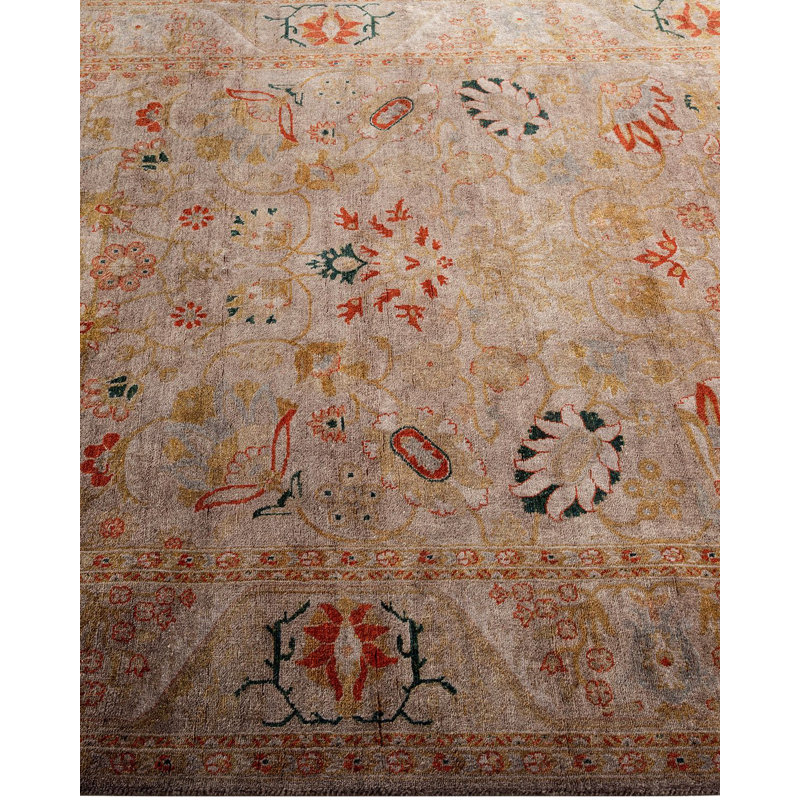 Fine Vibrance One-of-a-Kind 4'4" x 6'4" Hand Knotted Area Rug