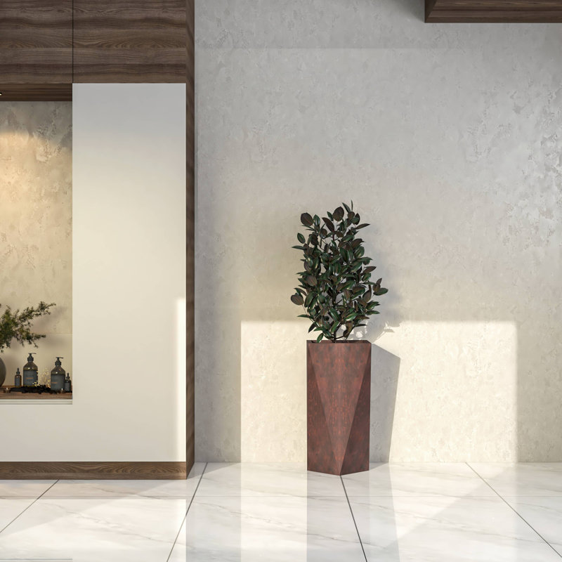 Pot à fleurs Yarisma, Brun, H 29 po x l 14 po x P 14 po