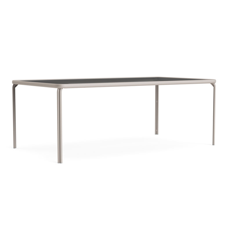 Kantan Outdoor Dining Table, Dove Smooth