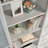Vintage 5-Shelf Bookcase, White Finish