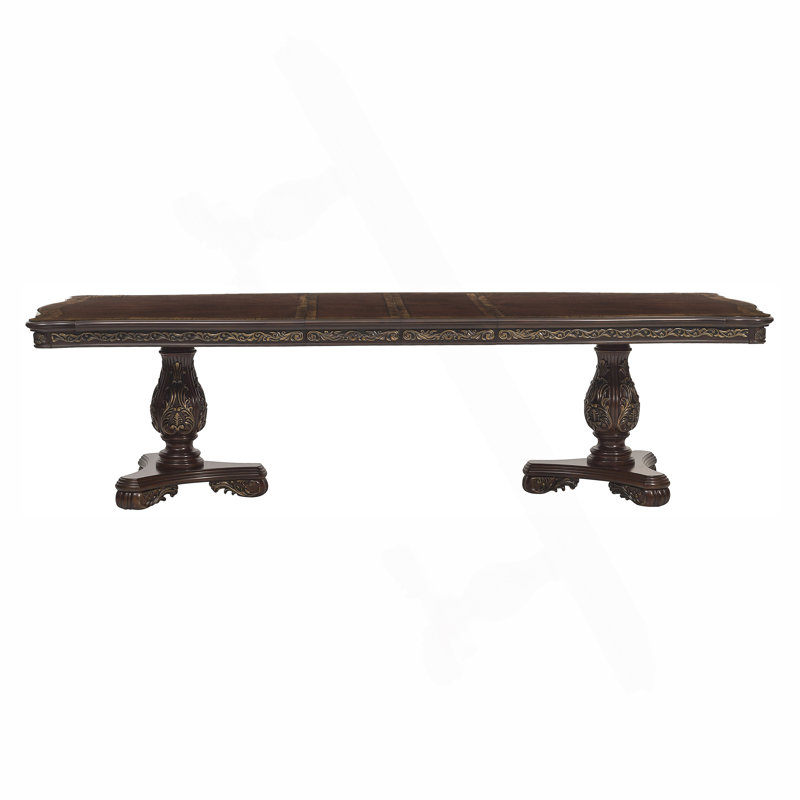 Magnifique table de salle à manger rectangulaire de conception traditionnelle 1pc