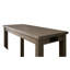 Ensemble de table de salle à manger 3 pièces de style transitionnel 1X Table 2X Tabouret Siège rembourré Garniture cloutée Port USB Finition grise et grise brossée-578542580-578542576-578542579