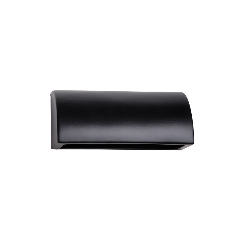 Ampoule DEL en céramique de 5 po de hauteur Charny, ampoule DEL incluse, Noir mat