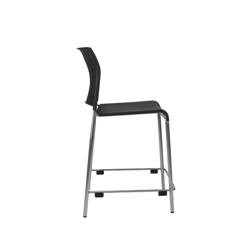Tabouret Jody, Gris anthracite, Tabouret de comptoir (siège d'une hauteur de 24 p