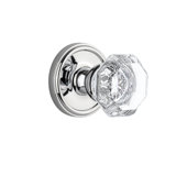 Grandeur Georgetown Rosette Passage with Chambord Crystal Door Knob