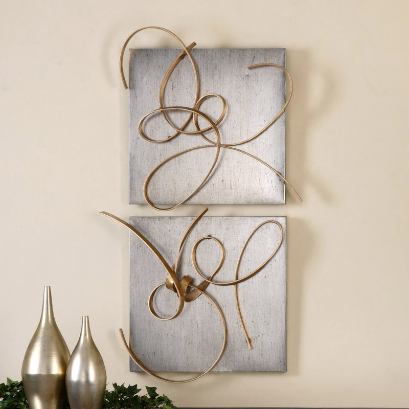 Handmade Modern Abstract Wall Decor on Metal