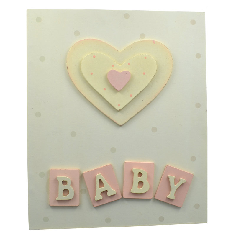 Manufactured Wood People Album, Cream/Pink