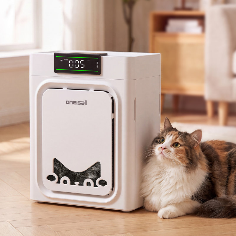 Purificateur d'air de table HEPA Oneisall pour les animaux domestiques