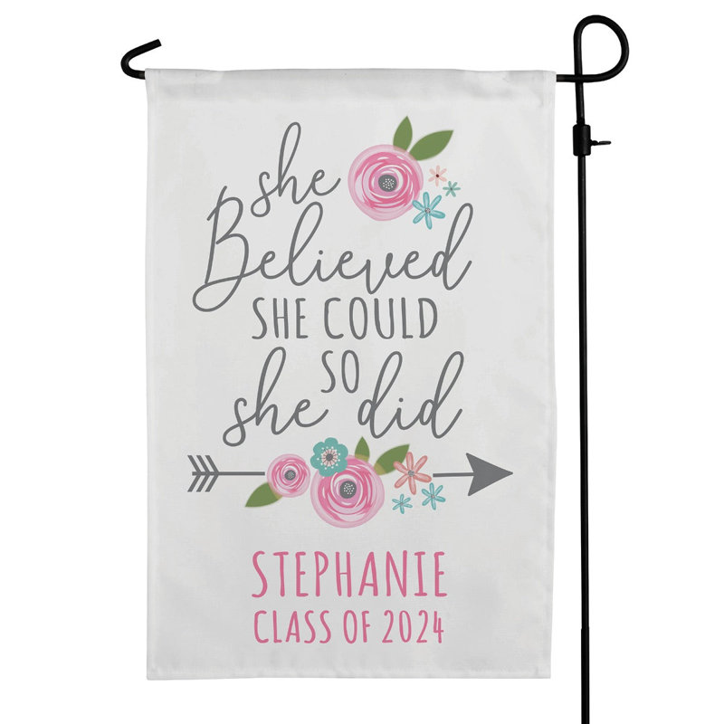 Drapeau de jardin personnalisé Graduation, Yes