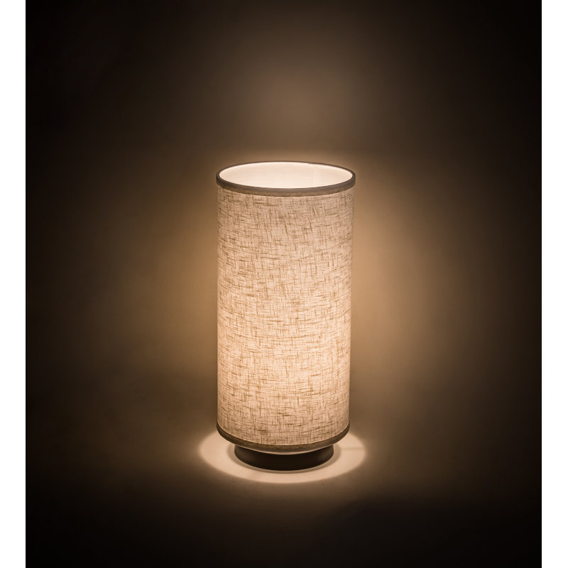 8" Wide Cilindro Textrene Table Lamp