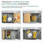 Évier de cuisine de cuisine encastré en acier inoxydable de calibre 18 32 po X 22 po Transolide-99218976