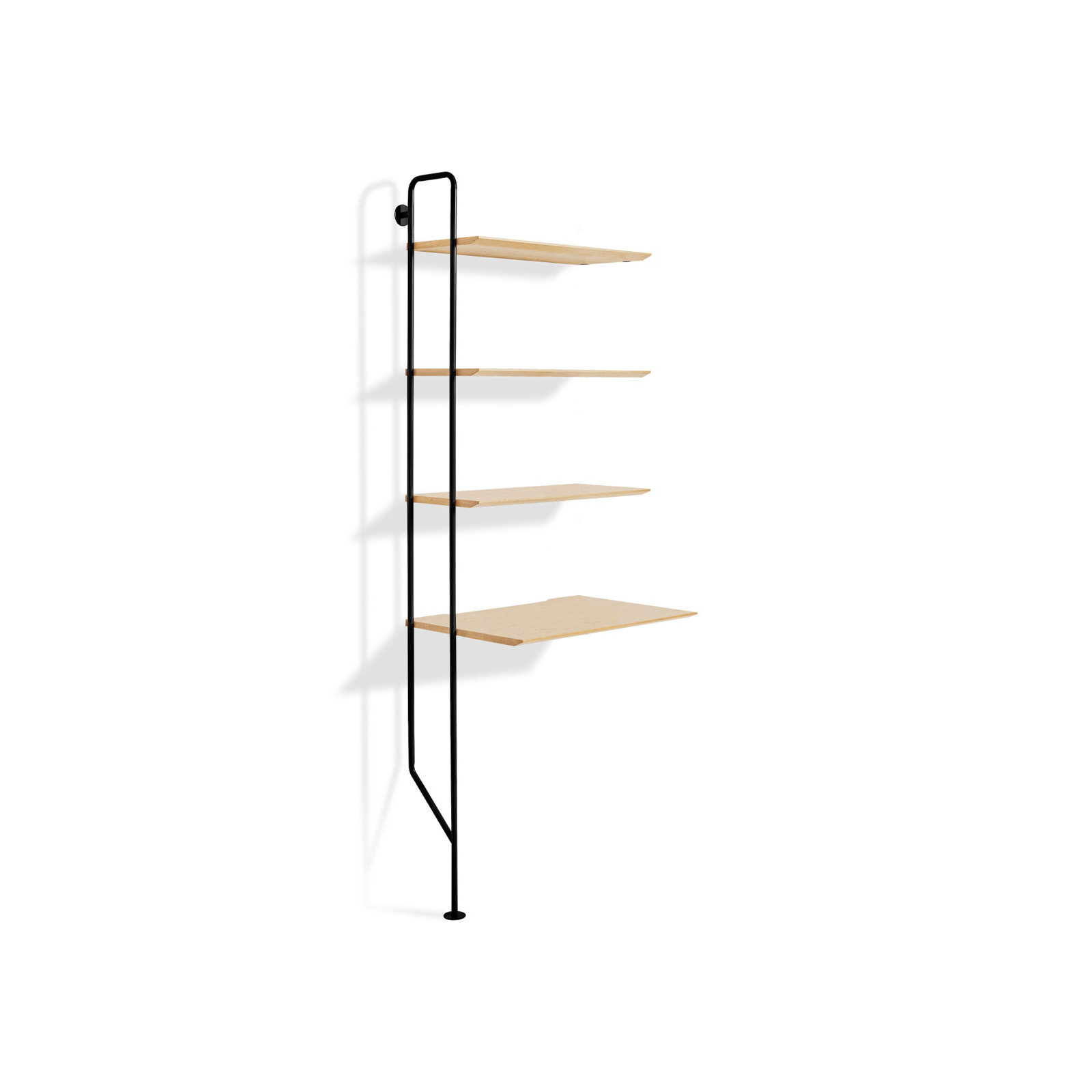 Hitch Leaning / Ladder Desk, Black, White Oak