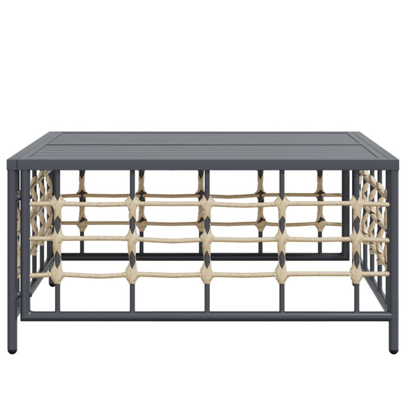 Levity Square Metal Outdoor Dining Table , 70cm cm W 70cm cm D
