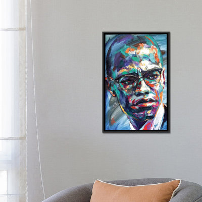 Malcolm X par Natasha Mylius - reproduction d'art