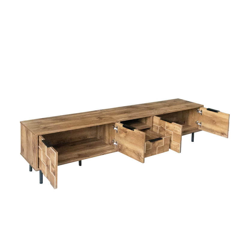 Meuble télé en bois avec rangement