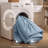 Bedsure Twin XL Comforter Set - Extra Long 5 Pieces Grayish Blue Twin XL Bedding Set for All Seasons, Boho Contrasting Design Bed in a Bag with Comforter, Sheets, Pillowcase & Sham-110364983-114314602