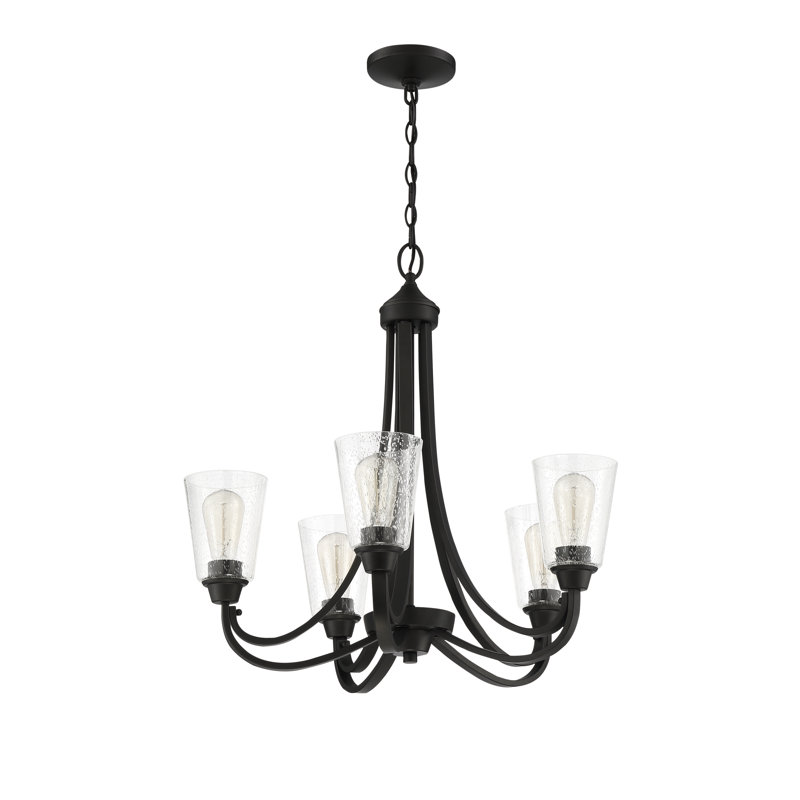 Ozcan   5 - Light Dimmable Empire Chandelier, Espresso