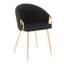 Chaise avec accoudoirs en velours Josie-191296405-252994015
