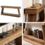 Table de canapé à deux niveaux, table d'entrée polyvalente, console