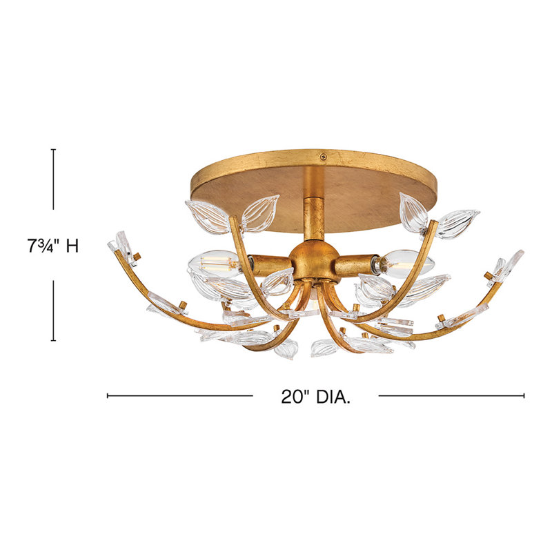Hinkley Aliso Medium Semi-Flush Mount