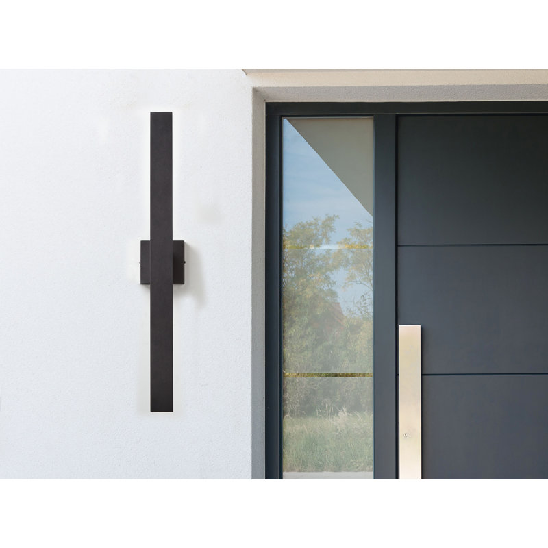 Axia 89cm H Integrated LED Outdoor Armed Sconce