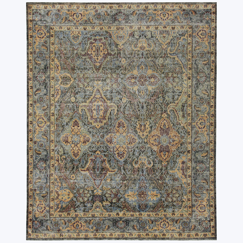 Gray Alchemy Silk Rug - 7'11" x 9'10"