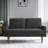 European Style Velvet Loveseat Sofa with Sleek Design-1037995328