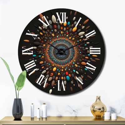 Horloge murale en métal Sighild
