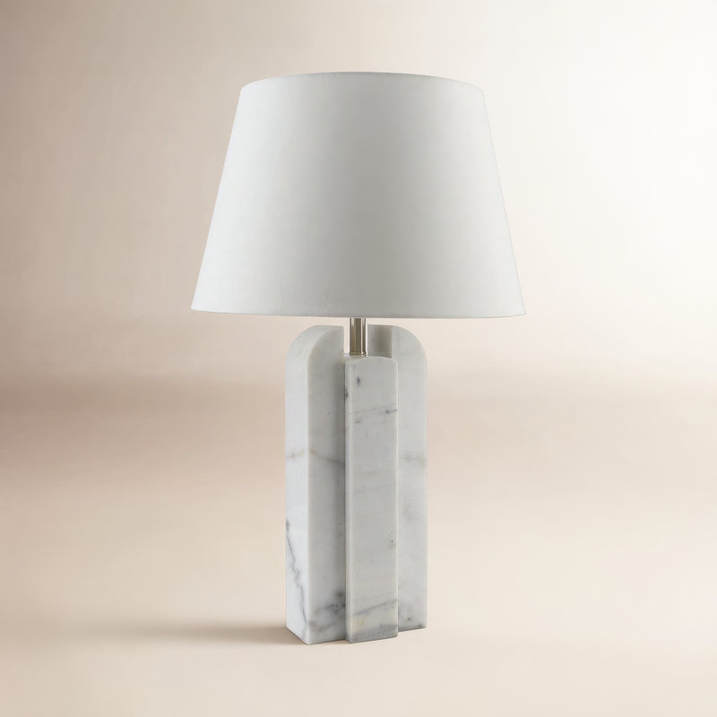 Spenser Basel Marble Table Lamp, 32" H x 20" W x 20" D