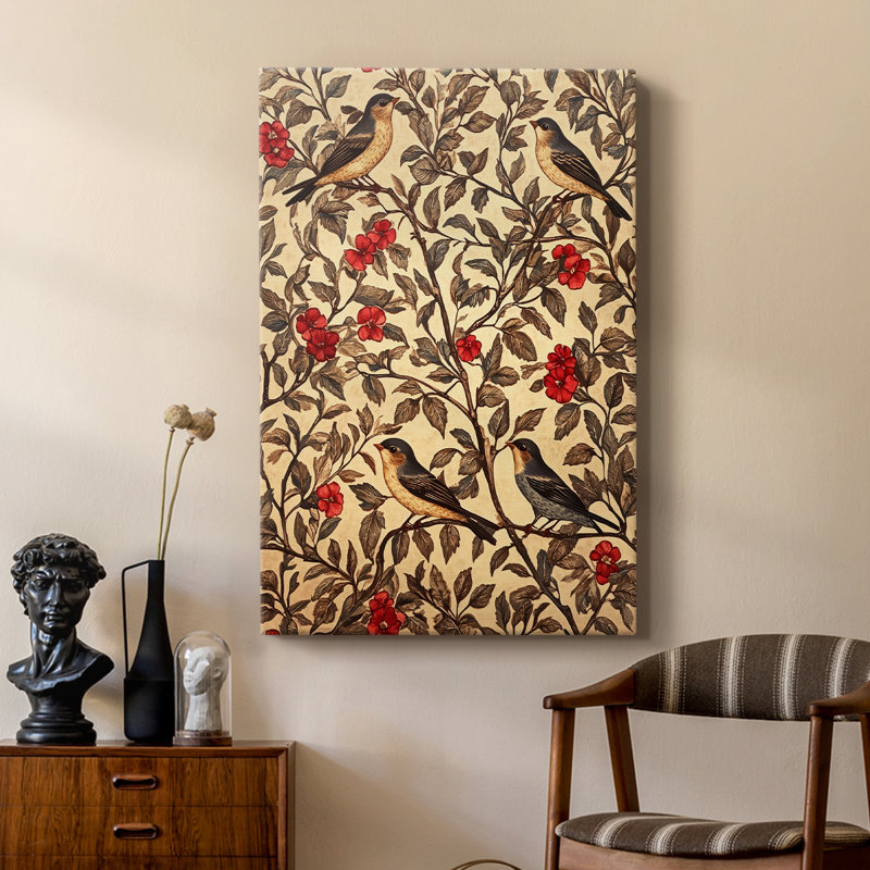 WM MORRIS Series LXXX  -Premium Gallery Wrapped Canvas -Ready to Hang, H 36 po x l 24 po