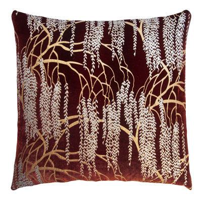 Metallic Square Velvet Pillow Cover & Insert