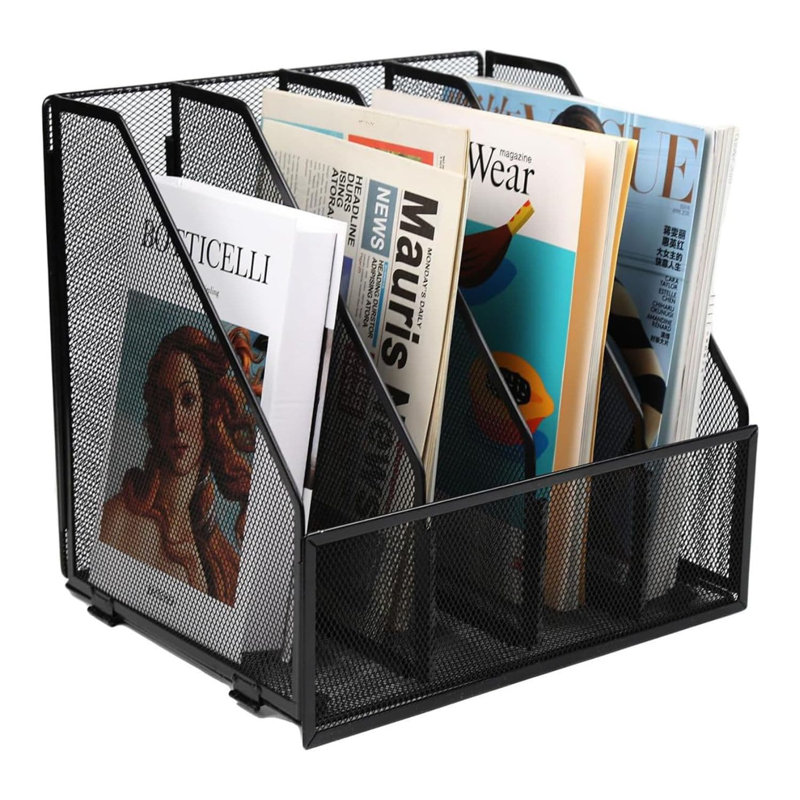 Inbox Zero Metal Free Standing Magazine Rack | Wayfair.co.uk