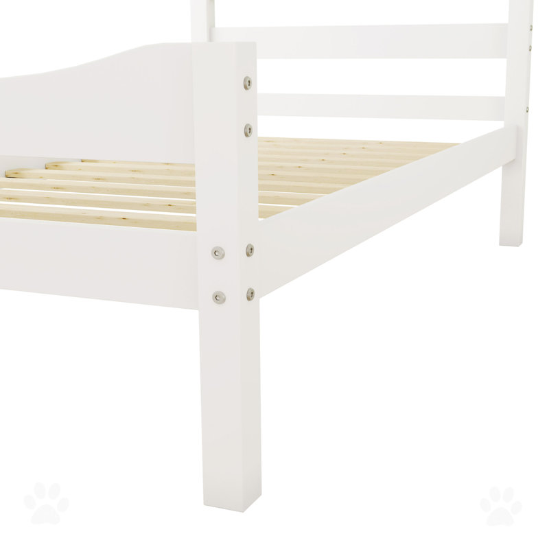 Lit plateforme Abbotsholme, Blanc