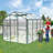 Polycarbonate Greenhouse,6'X 8' Heavy Duty Walk-In Plant Garden Greenhouse For Backyard/Outdoor-116489412