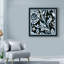 «Blue And White Floral Motif IV», reproduction d'impression sur toile tendue-33423562