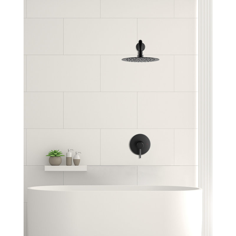 Robinet de baignoire et douche, Noir mat
