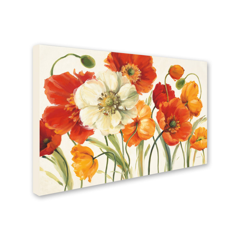 « Poppies Melody », toile encadrée, H 22 po x l 32 po x P 2 po