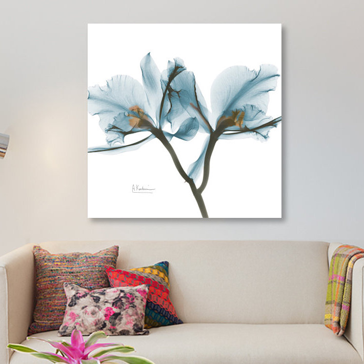 «Orchid», reproduction d'impression sur toile, H 12 po x l 12 po x P 0,75 po, Toile tendue, Pas de tapis
