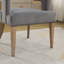 Ensemble de chaises d'appoint modernes en velours, pieds en bois, dossier ouvert pour la salle à manger et le salon