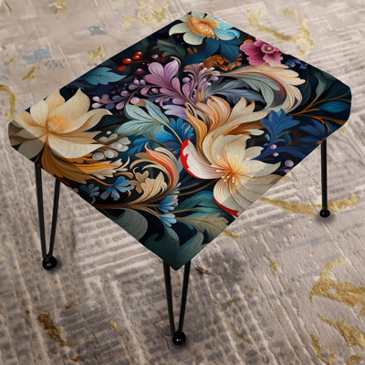 Enchanted Paisley Gard Marble Pattern - Marble Rectangle Ottoman