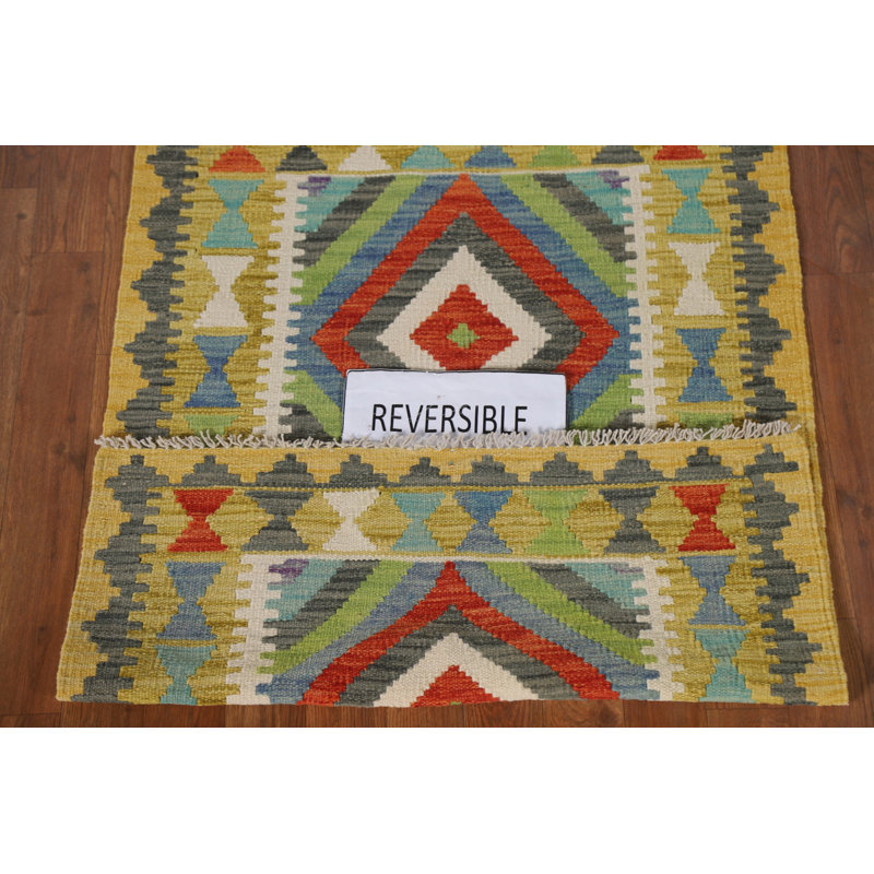 Multolor Wool Kilim Oriental Rug 3x4